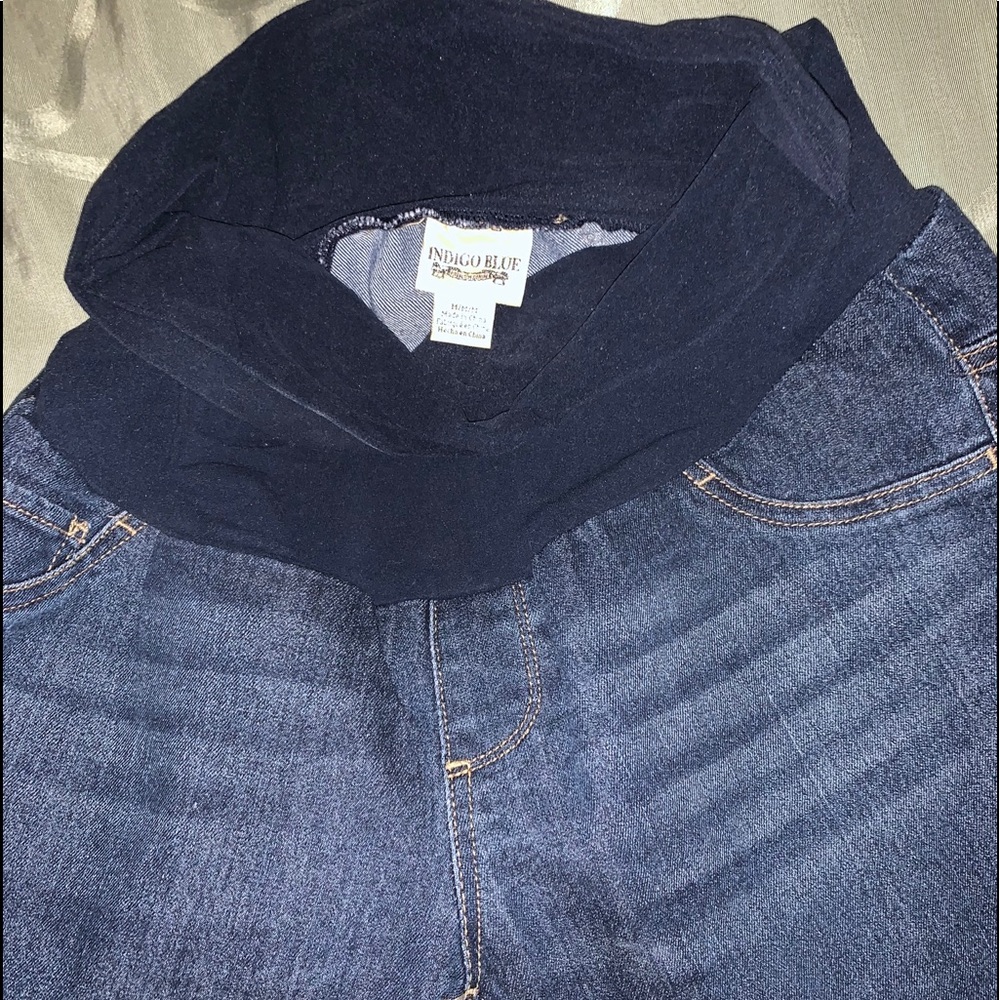 Indigo Blue Maternity jeans Medium Flare